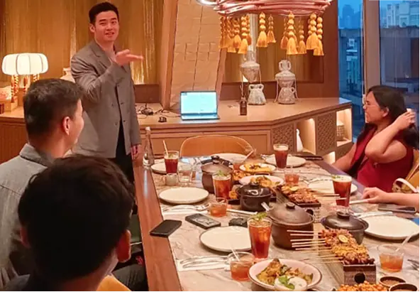 Team meeting and collaboration